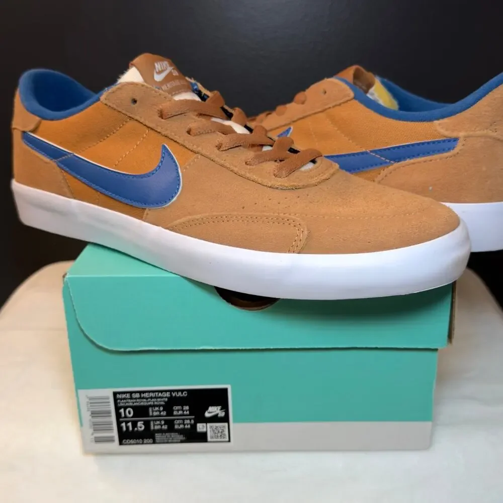 Nike Heritage Vulc SB “Flax / Team Royal” – CD5010-200 | 10M